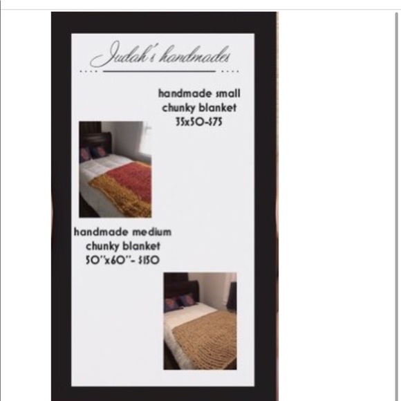 Order you handmade chunky blanket now!!!🧡💛 - Picture 7 of 8